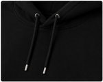 Premium drawstring detail with metal tips