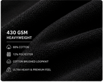 430 GSM fabric texture - 88% Cotton 12% Polyester