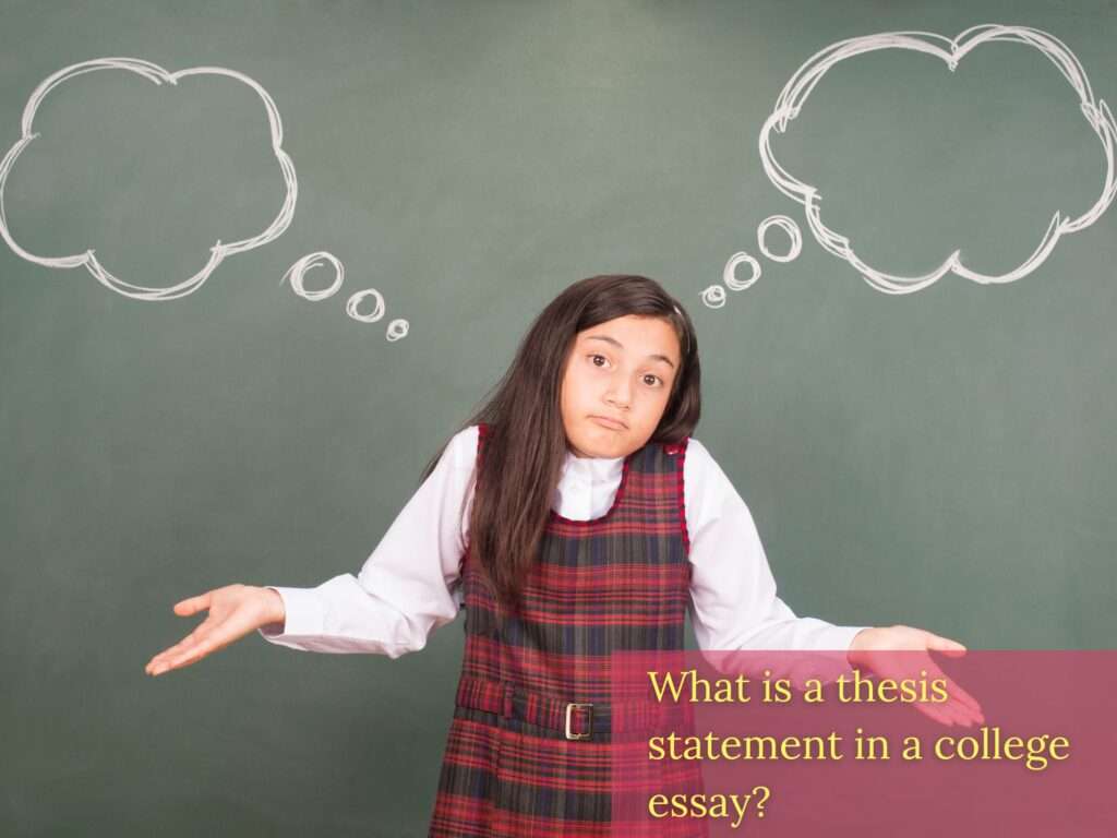 Young Female Student unaware of what a thesis statement is.