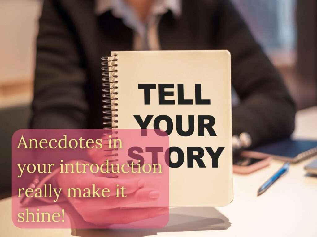 Image urging college applicants to tell their story